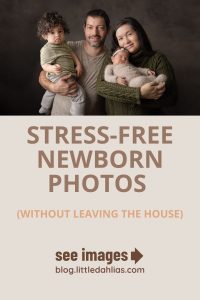 stress free newborn photos without leaving the house