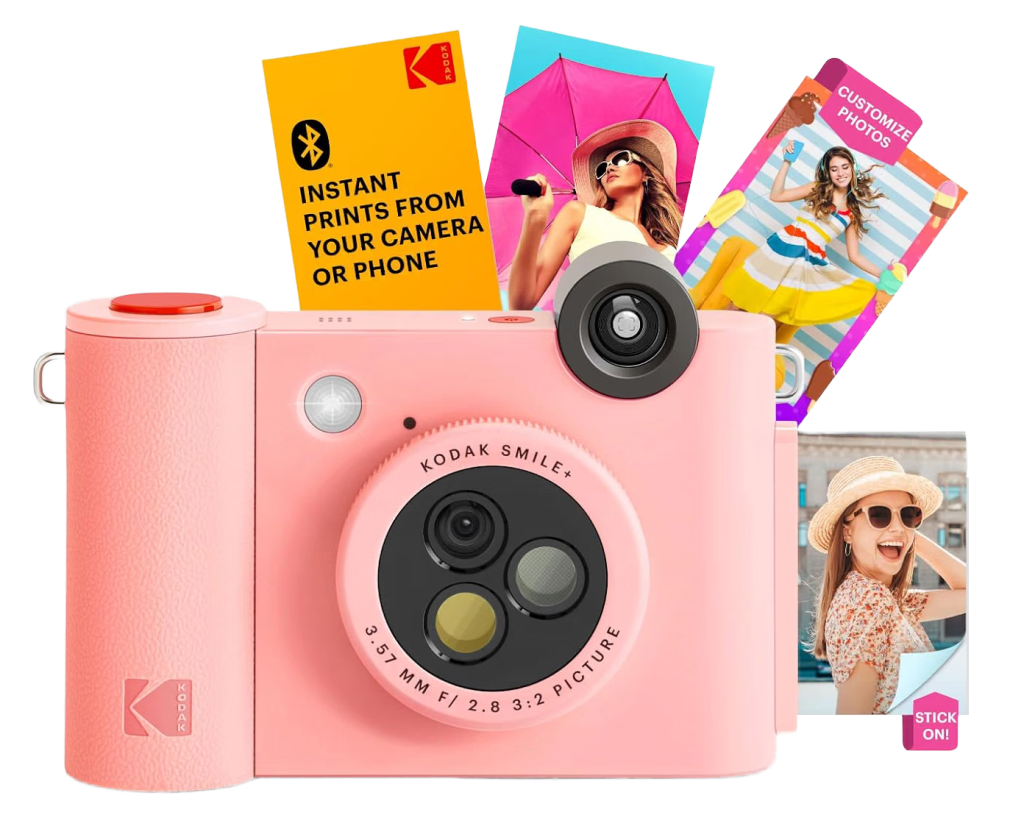 Kodak Smile+ 2-in-1 instant camera and phone photo printer